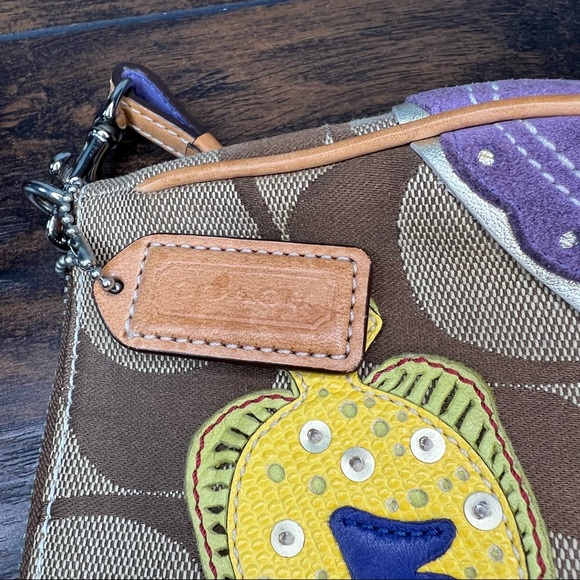 Coach Limited Edition Mini Side Bag with Fish and Coral Aplique 1491 - Picture 12 of 15